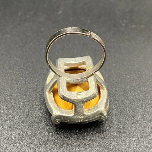 Rare! Art Deco Cocktail Ring - Picture 10 of 16